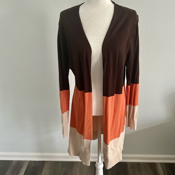 CARDYDONY Sweaters - CARDYDONY Ladies Open Front Cardigan - Size XL